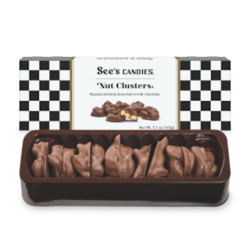 See's Candies milk Chocolate Nut Clusters 5.1oz Box