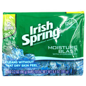 New Arrivals: Irish Spring Bar Soap Moisture Blaxt 2pk