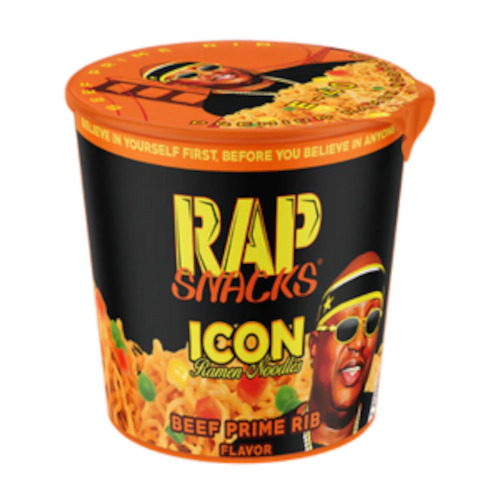 Rap Snacks E-40 Prime Beef Rib Ramen Noodle Cup( Dated Nov 20204)