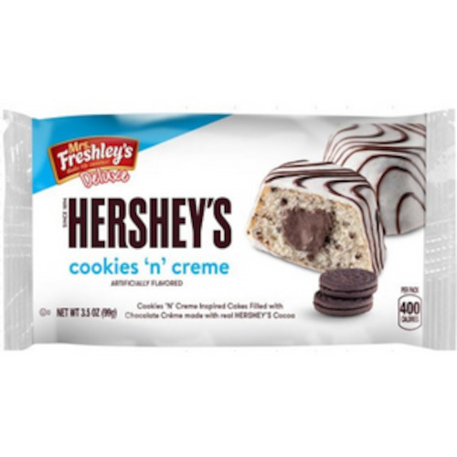 Cookies Biscuits: Mrs Freshley's Hershey's Cookies & Cream Cakes (twin pack)