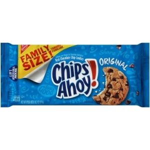 Cookies Biscuits: Chips Ahoy Cookies Family Size (Blue 515g)