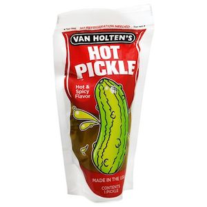 Van Holten's JUMBO HOT Pickle in a Pouch 12ct