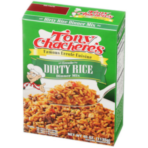 Ready Meals: Tony Chachere Creole Dirty Rice Mix 40oz (1.133kg)