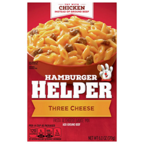 Hamburger Helper 3 Cheese 6oz Box (BBD 30 April 2024)