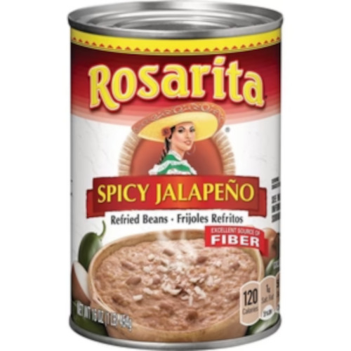 Mexican: Refried JALAPENO Beans 16oz (453g)