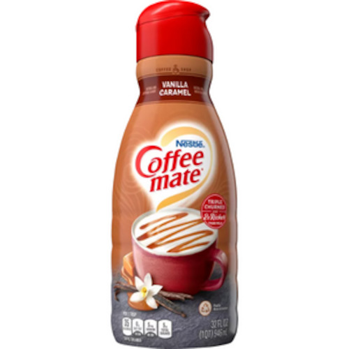 Coffee Creamers: Nestle Coffee Mate VANILLA CARAMEL Liquid Creamer 32oz