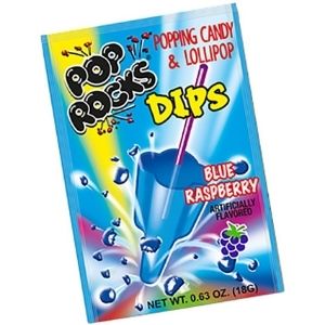 Lollipops: Pop Rocks Dip  - Blue Raspberry