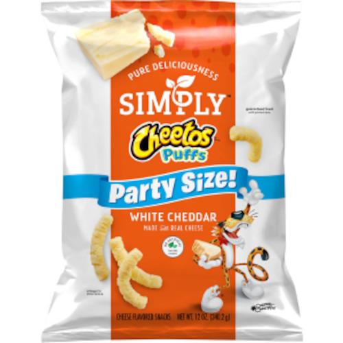 Cheetos: Cheetos White Cheddar Puffs Party Size Bag 12.5oz (354g)