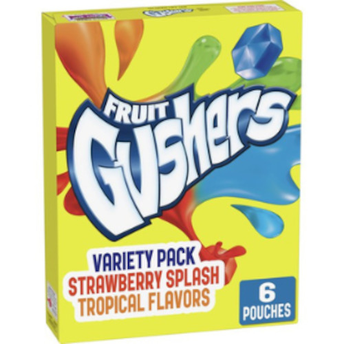 Fruit Snacks: Fruit Gushers Variety Pack 6ct