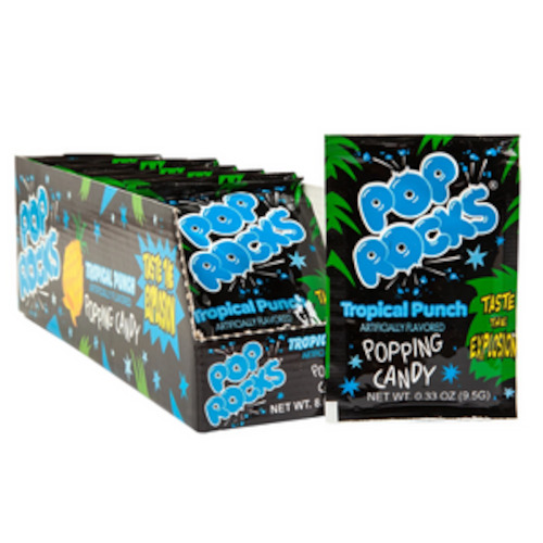 Popping Candy: Pop Rocks Popping Candy Sachet - Tropical Fruit Punch