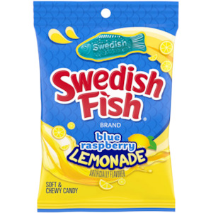 Swedish Fish Blue Raspberry Lemonade Peg Bag 8.4oz / 238g