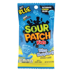 Sour Patch Kids Blue Raspberry Peg Bag 8oz / 226g