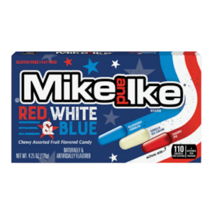 Mike & Ike Red White & Blue Theatre Box 4.25 oz / 120g