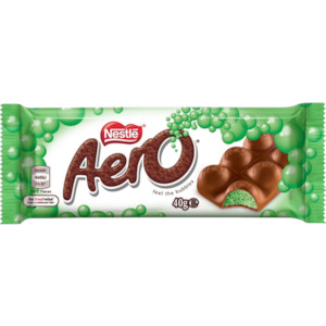 Nestle Aero Peppermint Chocolate Bar 40g