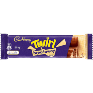 Cadbury Twirl Breakaway Wafer Chocolate Bar 40g