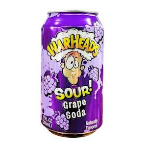 Warheads Grape Sour Soda 355ml