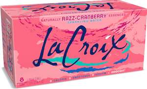 La Croix Sparkling Water Razz-Cranberry 355ml 8pk