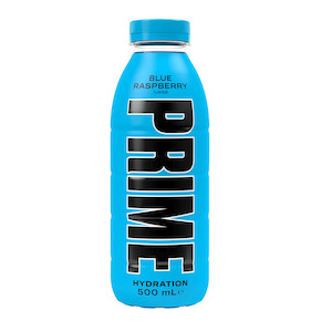 Prime Hydration Blue Raspberry 500ml, UK, Dated