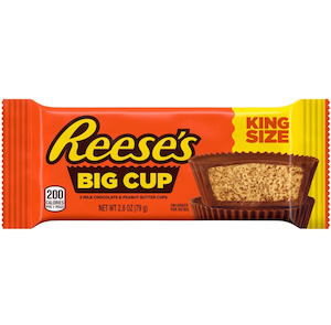 Reese's Milk Chocolate Big Cup King Size Peanut Butter Cups 79g