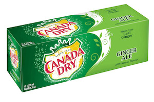 Canada Dry Ginger Ale Soda Can 355ml 12pk