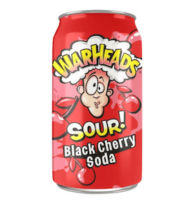 Warheads Black Cherry Sour Soda 355ml