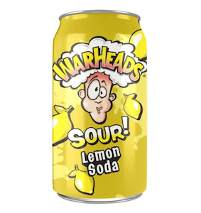 Internet only: Warheads Lemon Sour Soda 355ml