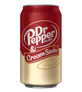 Internet only: Dr Pepper & Cream Soda Can 355ml