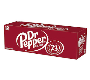 Dr Pepper Soda Can 355ml 12pk