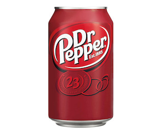 Internet only: Dr Pepper Soda Can 355ml