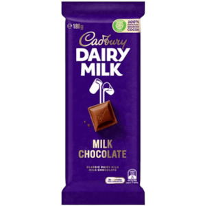 Cadbury Dairy Milk Chocolate Block 180g