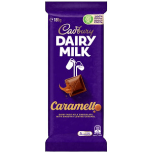 Cadbury Dairy Milk Caramello Chocolate Block 180g