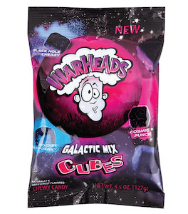 WarHeads Galactic Cubes Peg Bag 4.5oz / 127.5g