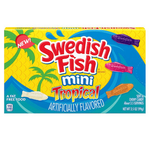 Swedish Fish Tropical Theatre Box 3.5 oz / 99g