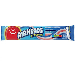 Airheads Xtremes Belts Bluest Raspberry 2oz / 57g