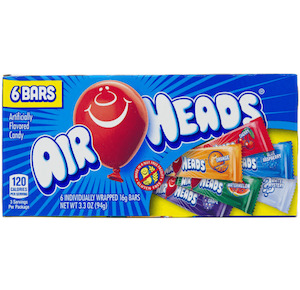 Internet only: Airheads 6 Flavors Theatre Box 3.3oz / 93.6g