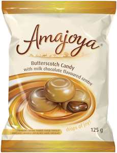 Amajoya Candy Butterscotch 125g, Dated