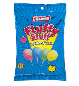 Charms Fluffy Stuff Cotton Candy 71g, Dated