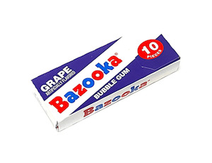 Internet only: Bazooka Grape Bubble Gum Wallet Pack 2.11oz / 60g