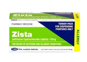 Peter Boles Pharmacy: Zista Cetirizine 10mg Tablets