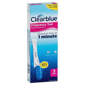 Peter Boles Pharmacy: Clearblue Pregnancy Test Rapid Detection 3 Pack