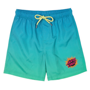 Homewares: Burst Oval Dot Blue Tie Dye Boardshort