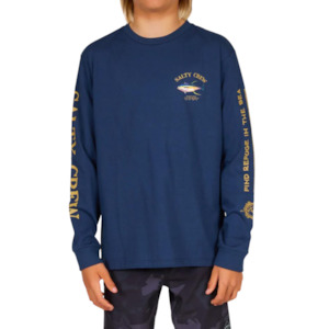 Ahi Mount Boys L/S Tee - Navy