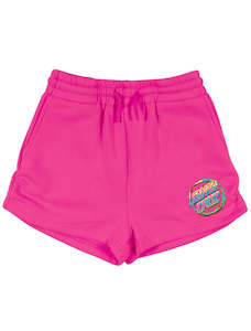 Throwdown Dot Track Shorts - Pink