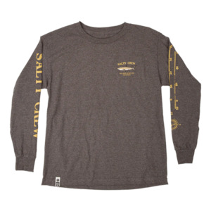 Bruce Boys Long Sleeve Tee - Charcoal Heather