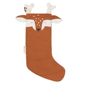 Homewares: Christmas Stocking Deer - Cinnamon (Quilted)