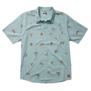 Oasis SS Woven Shirt - Aqua