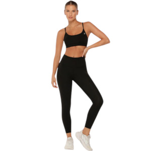 Lotus Ankle Biter Leggings - Black