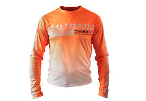 MOCKE Mens Orange Fly Dry Long Sleeve Paddling Shirt