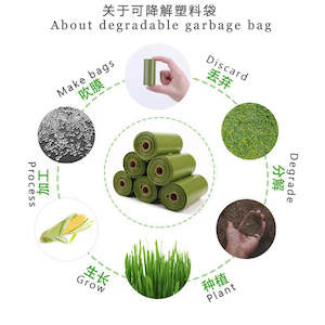 Eco-friendly degradable thickened poop bag