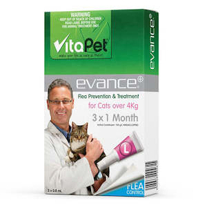 Pet: Evance Flea Prevention & Treatment Cat Over 4kg